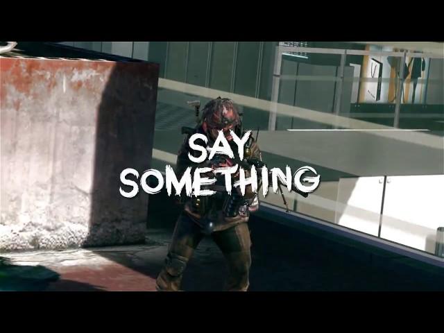 say something
